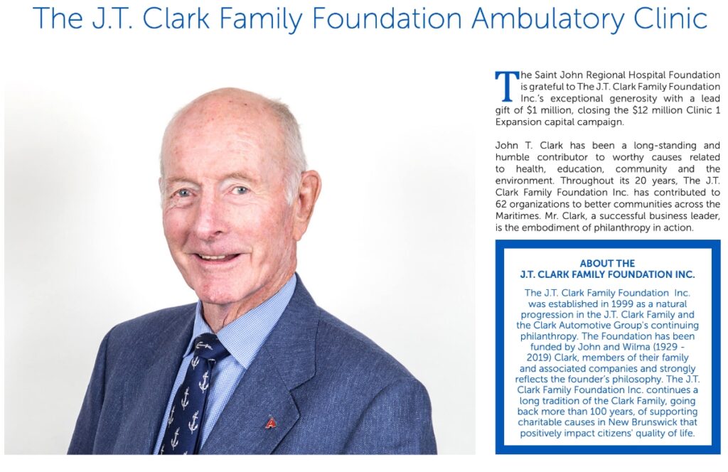 John T. Clark - The J.T. Clark Family Foundation Ambulatory Clinic